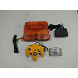 Nintendo 64 Sabores Tangerina Laranja Transparente Translucido + Controle + Cabos