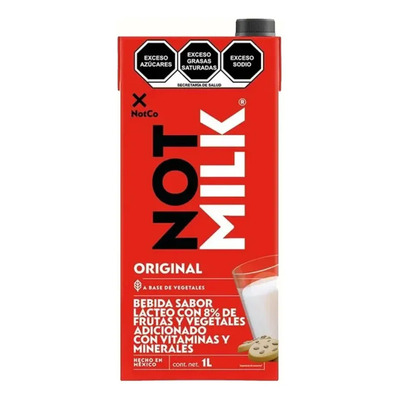 Sustituto De Leche Notco Not Milk Original 1 L (6 Pz) | Envío gratis