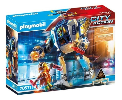 Playmobil 70571 City Action Robot Policía Con 2 Figuras