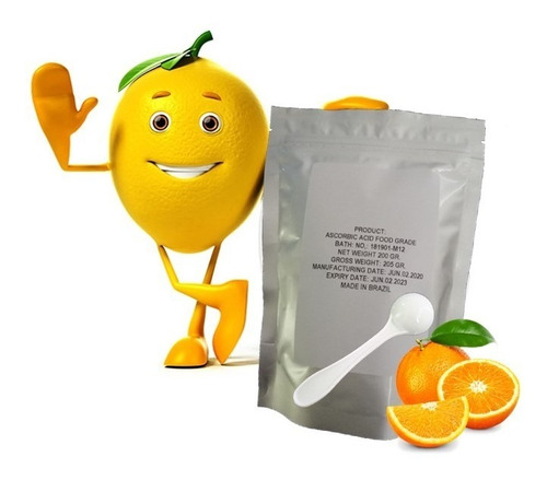 Vitamina C Pura En Polvo Pack 2 * 500 Gr ( 1 Kg )
