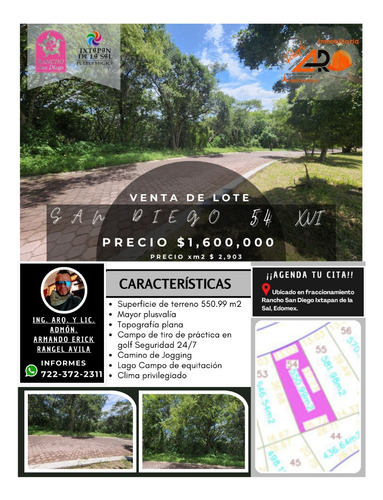 Venta Lote San Diego 54 Mz Xvi Muy Cerca De La Entrada Y De Las Amenidades Del Fracc Rancho San Diego Ixtapan De La Sal Edomex - Imagen 3