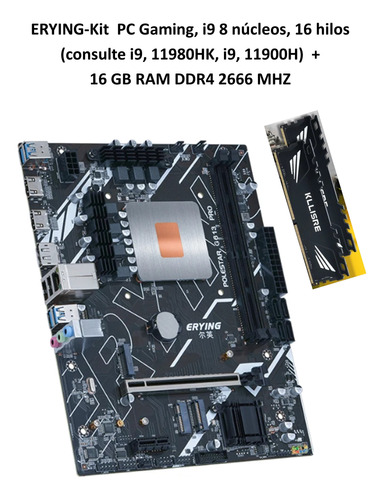 Kit Gamer Intel I9 11980hk 11900h Mother+cpu+16gb Ram Nuevo