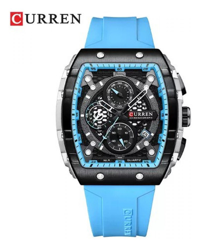 Reloj Para Hombre Curren Curren Chronograph Kred8221 Celeste