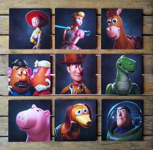Set 4 Cuadros Toy Story Hogar Muebles Souvenirs Infantiles