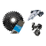 Kit Shimano Relação 8 Vel Cambios Catraca K7 + Corrente Hg40