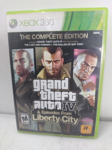Jogo Xbox 360 Gta 4 + Liberty City Mídia Física Original 