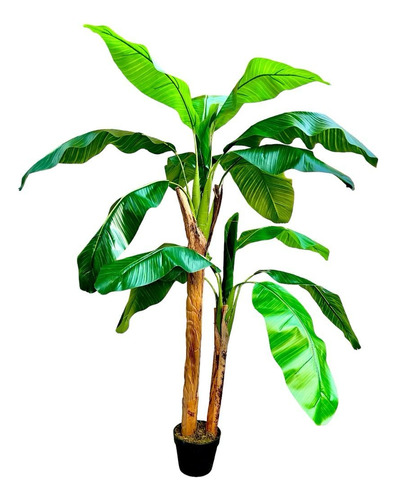 Planta Artificial Banano 160 Cm Luxury 15 Hjs / Arbusto Real