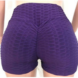 Short Calza Deportiva Corta Mujer Frunce En La Cola Art 1022