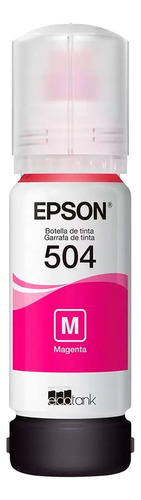 Tinta Botella Epson T504 70ml Ecotank Magenta