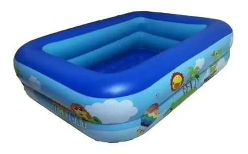 Piscina Rectangular Inflable Verano Pileta Niños Y Adultos