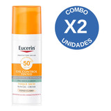 Combo Eucerin Proteccion Solar Toque Seco Tono Claro X 2 Un