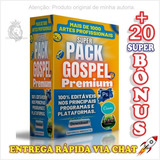 Pacote 1200 Artes Editáveis Gospel Corel Draw, Ps E Canva