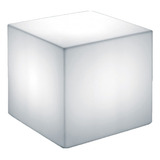 Cubo Asiento Puff Luminoso 45x45 Moliliario Multiuso - 