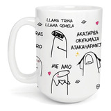 Taza Grande Meme Flork Ovni Lenguaje Alienígena Meamo Te Amo