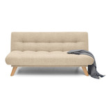 Sofacama Porto En Tela Dicosta Color Beige