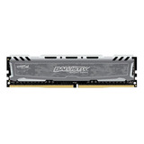 Memoria Ram Ballistix Sport Gamer Color Gris 16gb Crucial 