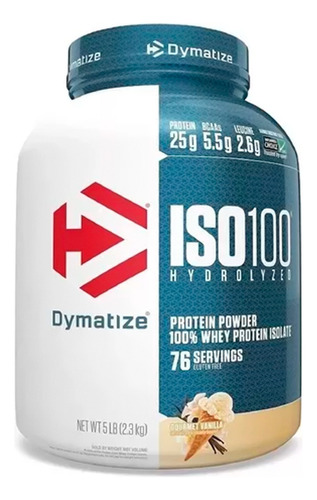 Suplemento Polvo Dymatize Iso-100 Proteína  En Pote De 2.26k