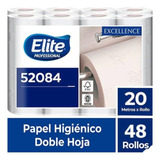 Papel Higiénico Elite Doble Hoja 48 Rollos X 20 Mt Cod 52084