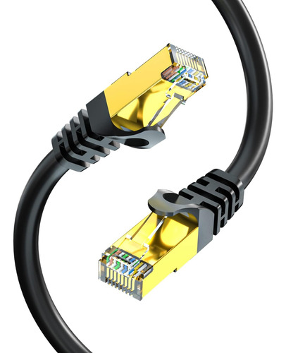 Cable Ethernet Cat7 Bifale De 330 Pies, Cable Cat7 Para Exte