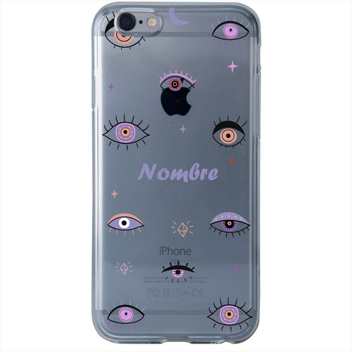 Funda Para iPhone Ojo Turco Personalizada Tu Nombre