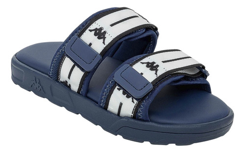 Ojotas Slide Kappa Authentic Tasilaq 1 Navy White Con Abrojo