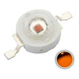 20 Unidades Led Chip 3w Amarelo Ambar 585-590nm 