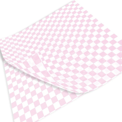 1000 Hojas Papel Grado Alimenticio Cuadro Rosa 30x30 Cm | Meses sin interés