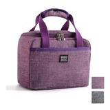 Loncheras Bolsa Térmicas Tela Oxford Morada