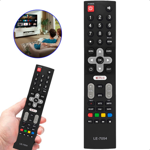Controle Remoto De Tv Philco Led Smart Ptv32 E21dswn Netflix