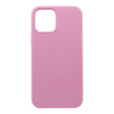 Carcasa Para iPhone 12 Pro Max Silicon Proteccion Camara Color Rosa