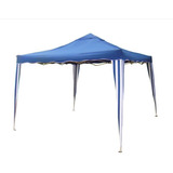 Gazebo Articulado 3x3 Tenda Para Praia Alumínio Sanfonado Cor Azul