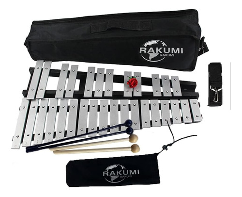 Glockenspiel Profesional 30 Notas Barras De Aluminio Pl...