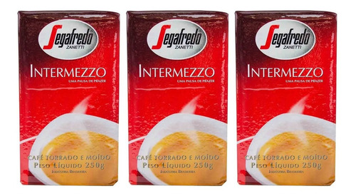 Combo X3 Packs Café Molido Segafredo Intermezzo X 250gr C/u