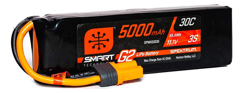 Spektrum 11.1v 5000mah 3s 30c Smart G2 Lipo Batería: Ic5, Sp