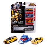 Miniaturas Pack 03 Nano Transformers 3 Bumblebee Optimus 4cm