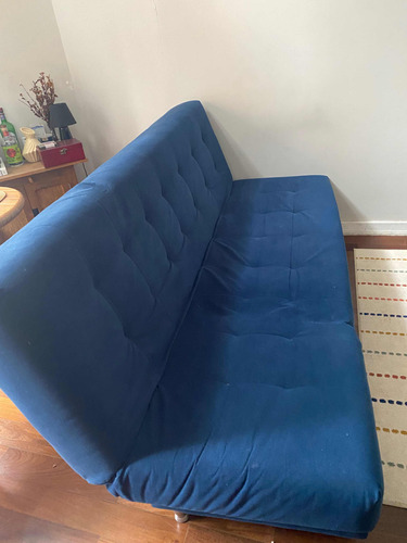 Sofá Cama Azul 3 Em 1