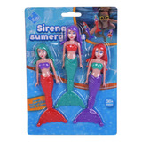 Juego Para Pileta Sirenas X 3 Muñecas, Busca Y Encuentra