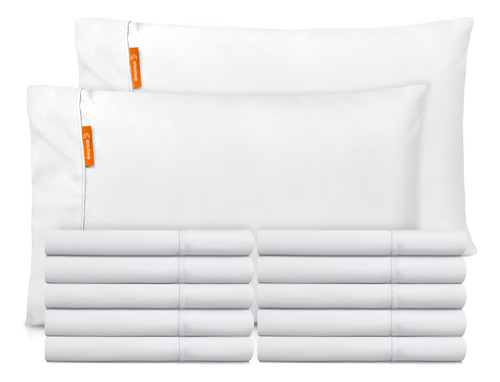 12 Pack Fundas De Almohada Estándar 1800 Collection Dreamlab