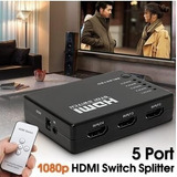 Switch Hdmi  3 Puertos + Control Remoto Full Hd 2k 4k