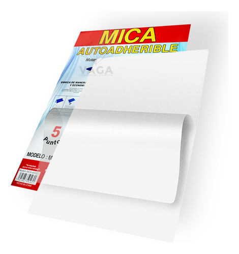 Mica Autoadherible 66x50cm Para Forrar Libro Cuaderno 10pzas