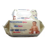 Kit/12 Toalha Umedecida Personalidade Baby Pacotes 100 Unid