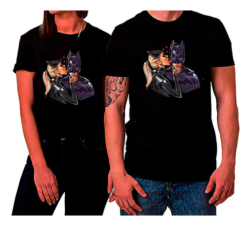 Polera Duo Pareja Día De Enamorados Batman Y Gatubela 127