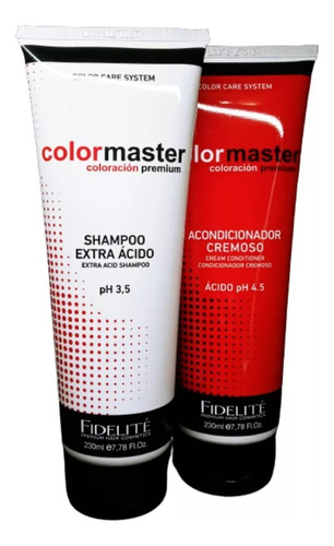Combo Shampoo Y Acondicionador Fidelite Extra Acido X230ml 