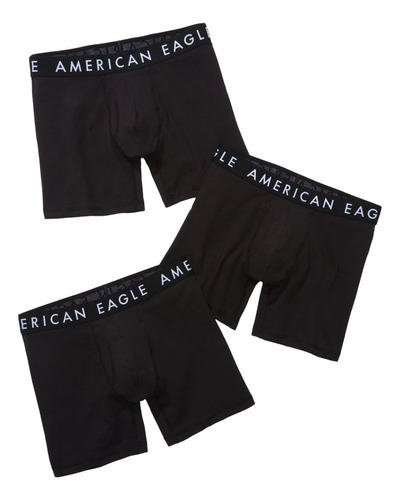 3 Pack Brief Bóxer Clásicos De Color Liso American Eagle