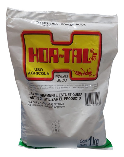 Hormiguicida Hortal 1kg Insecticida Polvo Seco 