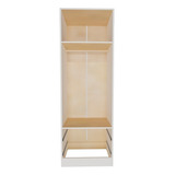 Placard Blanco 61 Cm 2 Puertas 2 Cajones S Beraz Color Venecia