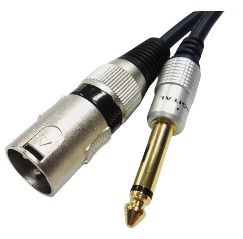 Cable Audio Xlr Macho A Plug 6.3 Mono 1.5 Mtrs Hq Reforzado