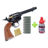 Revolver Aire Comprimido Colt Saa Blue 4,5mm Metal + Combo