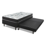 Bf Colchões Cama Box Solteiro Cama Auxiliar Com Colchão De Espuma 88x188cm