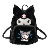 Mochila Mini Kuromi Kawaii Sanrio De Felpa Niñas 